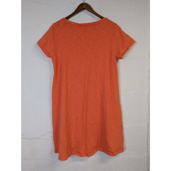 Soft Surroundings Shift Dress Womens Medium Petite Orange Boho Lagenlook Beachy - Picture 3 of 6